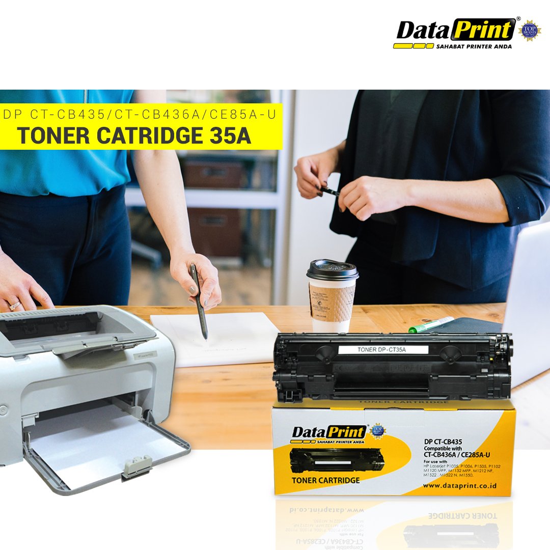 dataprintindo's tweet image. DataPrint DP CT-CB435A Toner Cartridge adalah toner cartridge printer LaserJet yang dapat mencetak dengan kualitas baik dan original DataPrint. Langsung dapat digunakan dan tidak perlu melakukan refill toner. Kualitas cetak setara dengan original.

#tonerprinter #tonerdataprint