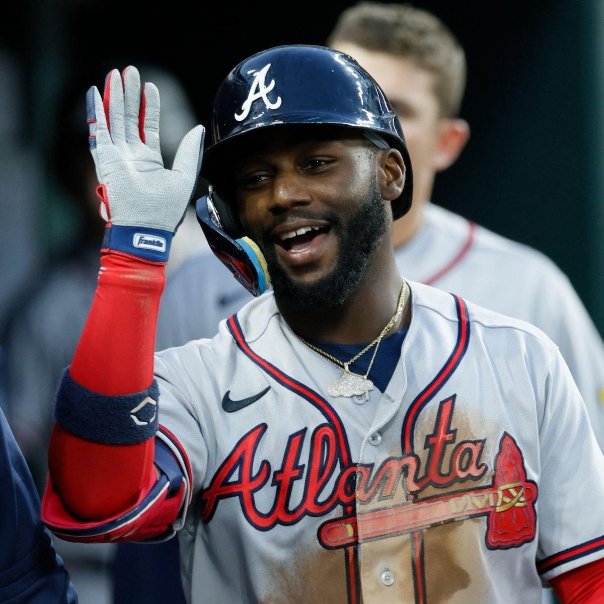 grantmcauley's tweet photo. With three more hits tonight, #Braves CF Michael Harris II is now batting .435 (30-for-69) over the past three weeks, lifting his season average from .163 on June 6 to .260 in a span of 18 games.

Raise your hand if you're back. https://t.co/CvhhXpdZwg