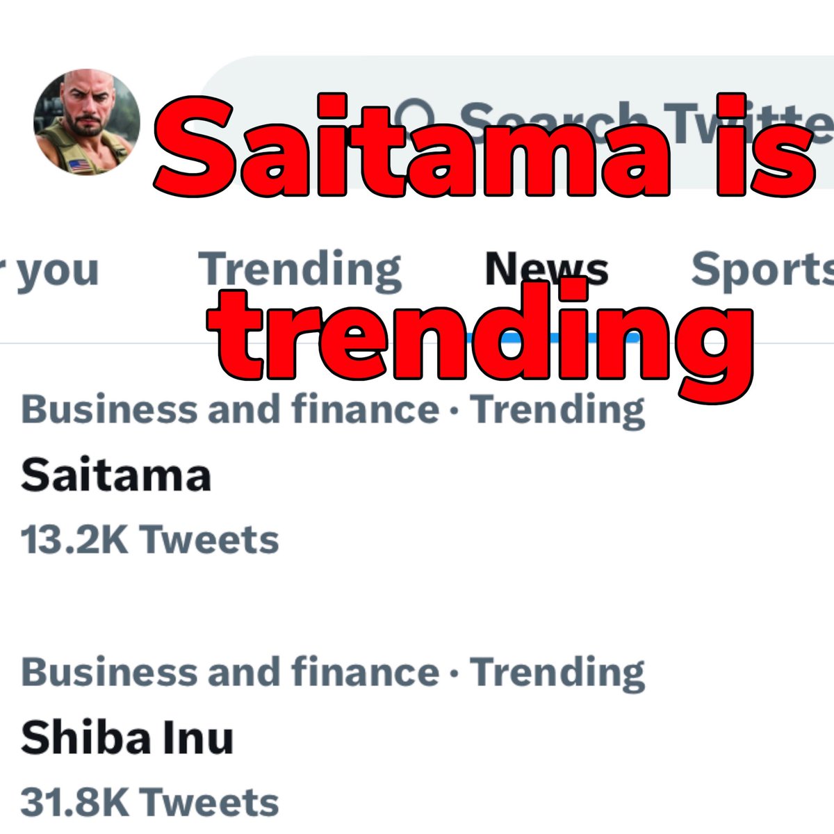 Saitama is Trending!!! We will make it !!! #Saitama #1Community #SaitaPro #Saitaswap #SaitaRealty #Saitalogistics   #Certik #SaitaChain #SaitaAcademy #FANG #NFTs #Wolfcaster #SaitaCity #Web3 #DeFi #Crypto #BTC  #BlockChain #AI 💯🚨#Saitama🚨 💯