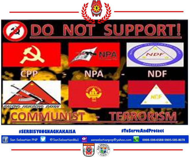 No to CPP-NPA-NDF!

#SerbisyongNagkakaisa
#ToServeandProtect