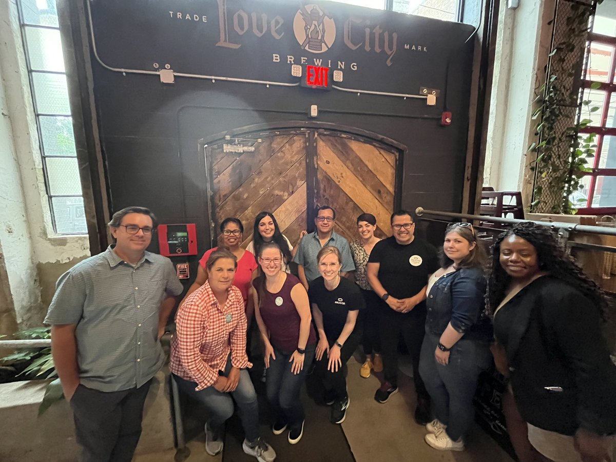 Thanks to @lovecitybrewing for hosting the #microbitChampions at #ISTELive! We had a blast catching up and sharing laughs! #microbit @microbit_edu @ISTEofficial