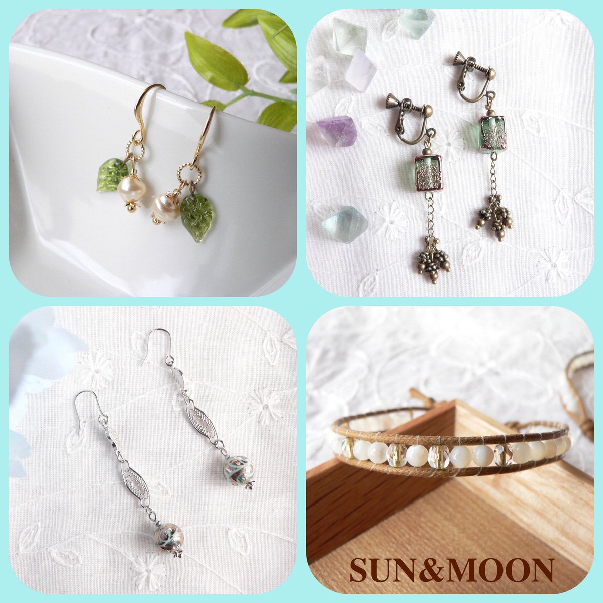 sunmoom20170123's tweet image. manomanoマルシェ、7月22~23日参加いたします。

素敵なバッグや布小物を作られている、ちょこみんとさん @HandMade_1221 とシェア出店です。

曳舟イトーヨーカドーへ是非お立ち寄りくださいね(*^^*)

#manomanoマルシェ #曳舟 
#ハンドメイド #チェコビーズ #ビンテージビーズ #アクセサリー