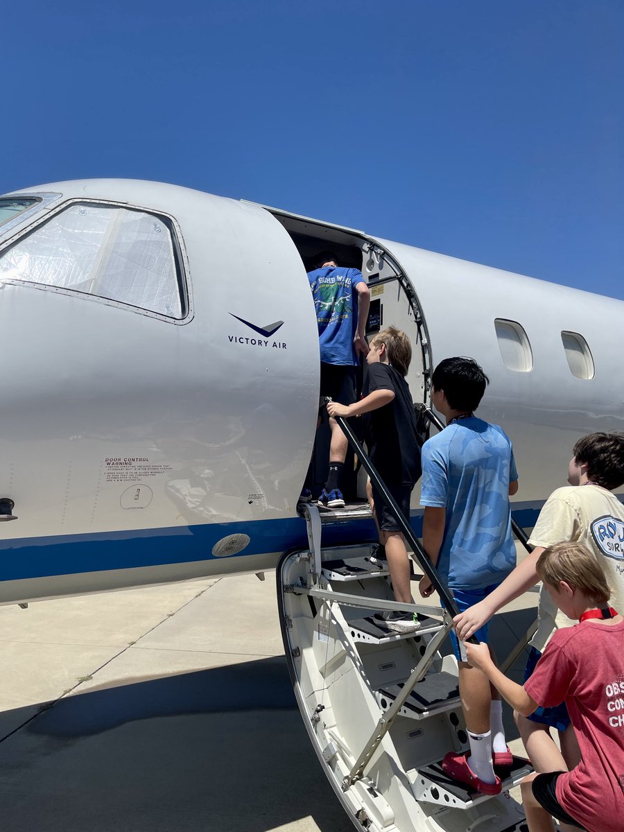 Aviation Camp Day 1 ⁦<a href="/isschools/">Iredell-Statesville Schools</a>⁩ was a hit! Thank you CTE for providing up close and personal experiences for our students. ⁦<a href="/CTEforNC/">NC Career and Technical Education</a>⁩   #JetEast #VictoryAir #Drones2Jets ⁦<a href="/OBAPEXCELLENCE/">OBAP</a>⁩ #ACEacademy ⁦<a href="/NCDOT/">NCDOT</a>⁩