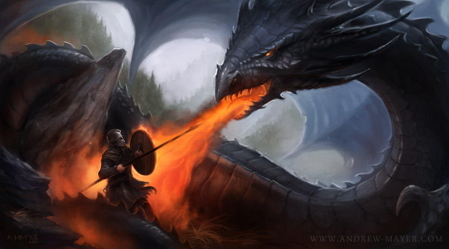 🧵 Dragon, Fate, Heroism

The Beowulf poet uses a bit of wordplay in the final act of the poem: 

A “wyrm” (dragon) is awakened and rains down destruction on the Geats. Beowulf slays the dragon, but is mortally wounded. 

The word “wyrd” in Old English means something like fate.