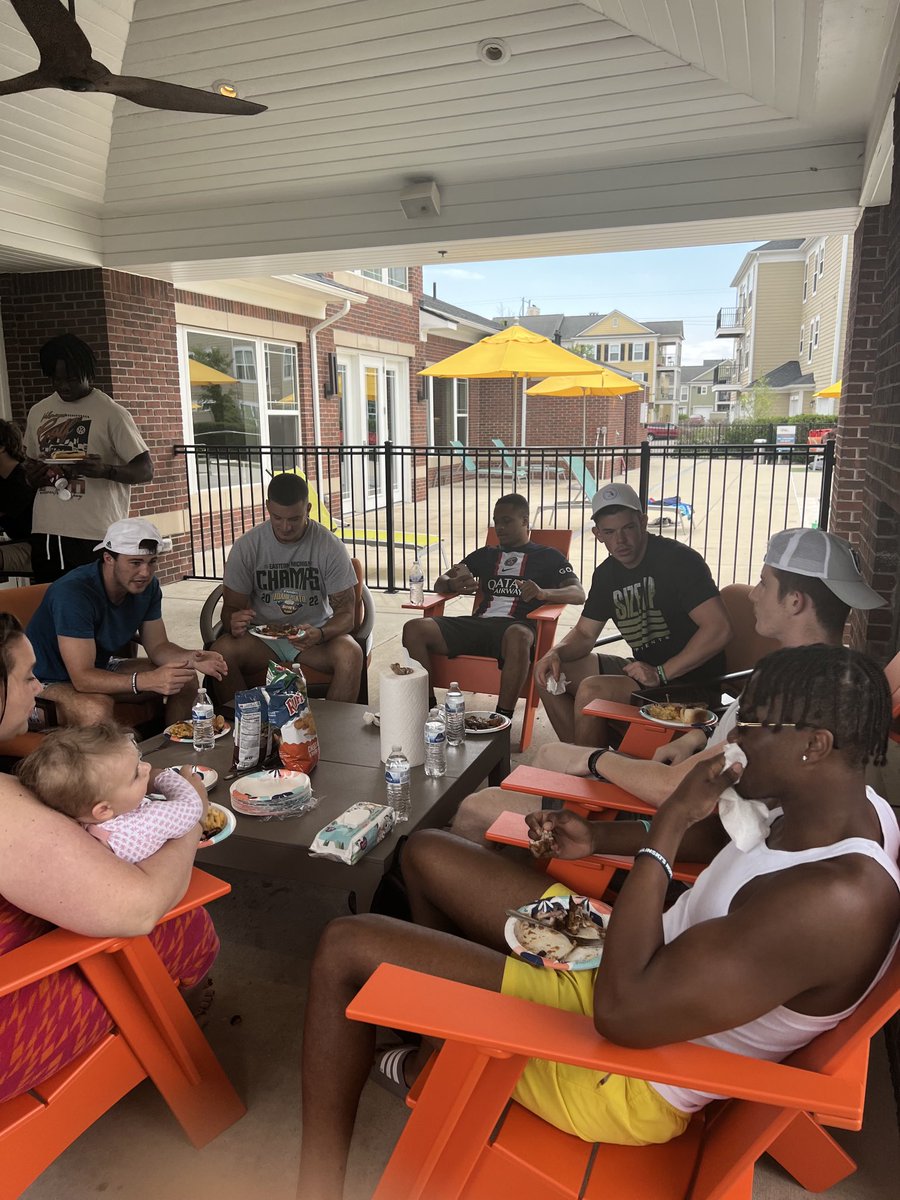 Amazing group of young men!! Always great when you can break bread with your family. #ETOUGH ⛓️🦅