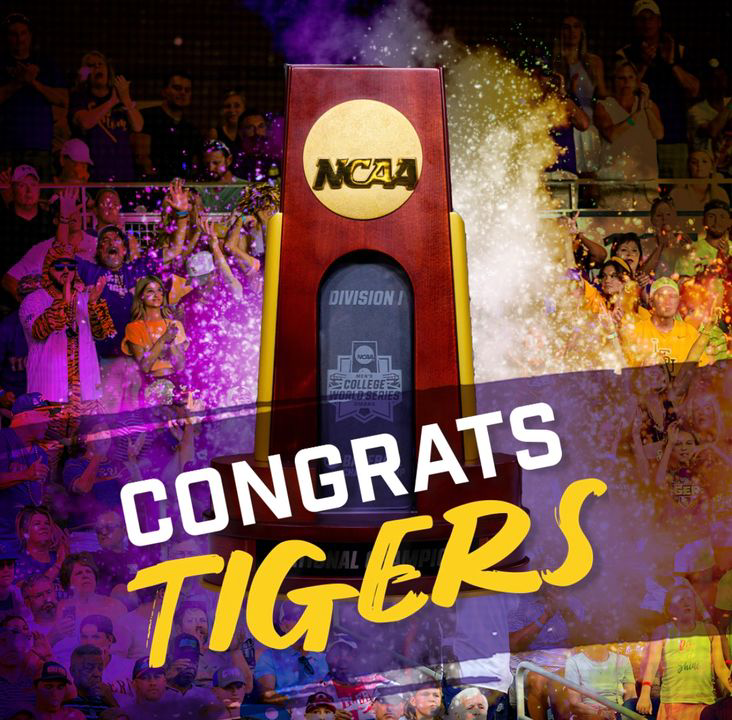 ololhealth's tweet photo. Congratulations @LSUbaseball on your seventh national championship! We're proud to be the CHAMPIONSHIP Health Partner of LSU. #ThePowerhouse #TogetherWeRoar https://t.co/kOGK72leb1