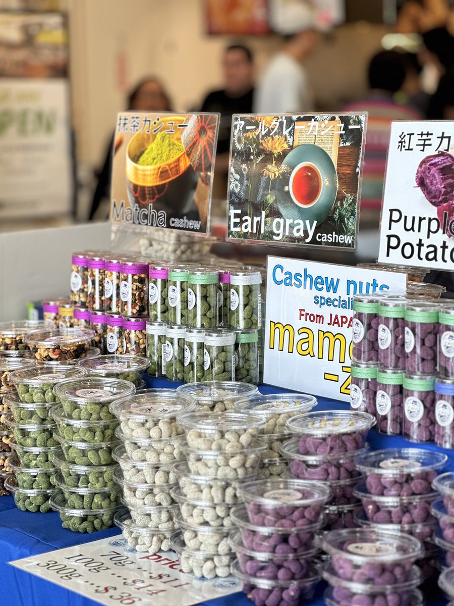 Mitsuwa_NJ's tweet photo. Ongoing food event from Mamezin. Cashew nuts company from Japan. https://t.co/uCWvFmU5xz