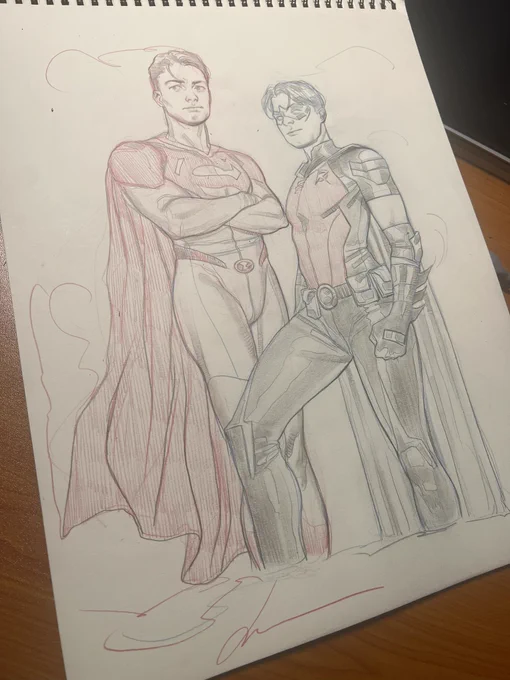Jon Kent and Robin commission 