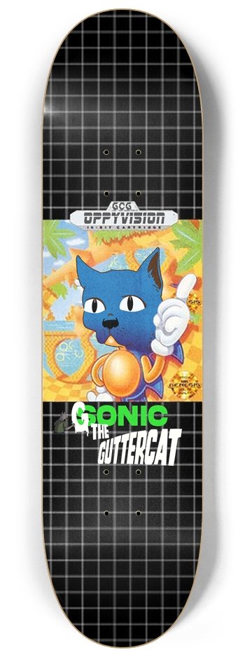 OppyTheHero's tweet photo. NEW! @GutterCatGang Inspired skateboard available!
#GutterCommunity #skateboard #customs #SONIC