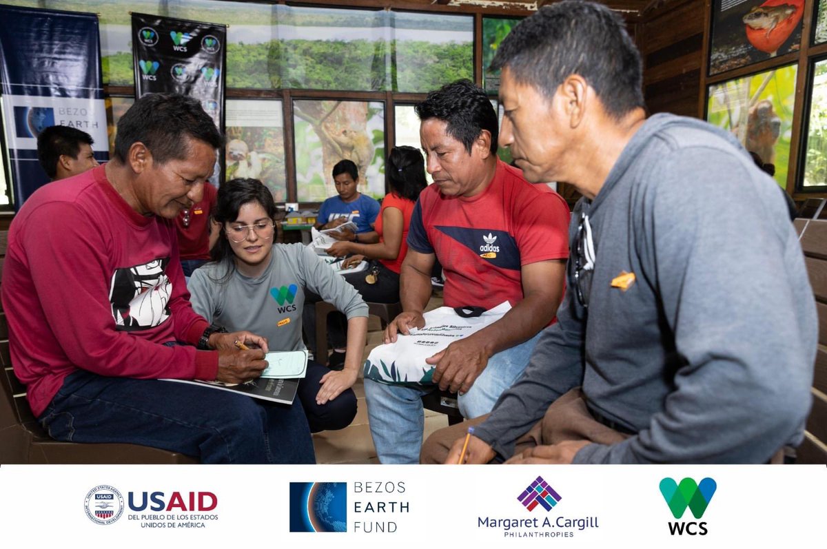 WCSEcuador's tweet photo. #NoticiasWCS | Monitores comunitarios de la Amazonía ecuatoriana participaron en un taller para intercambiar experiencias y fortalecer capacidades en el monitoreo de #FaunaSilvestre y el uso de herramientas tecnológicas para la conservación. 🌱

➡️ https://t.co/aKwGizmj4i
🖐 💚💙 https://t.co/Pj6Q2YBY9e