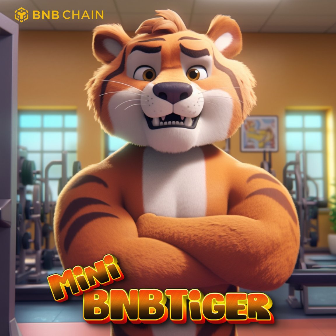 MiniBNBTigerBSC's tweet photo. 💪🐯 #MiniBNBTiger is hitting the gym, getting ready for what's next! Can you guess what awaits us?? 

Big things are coming, Tigers! Stay tuned and keep ROARING! 🚀🌍🔥 #BNB https://t.co/sPxPFwOAqo