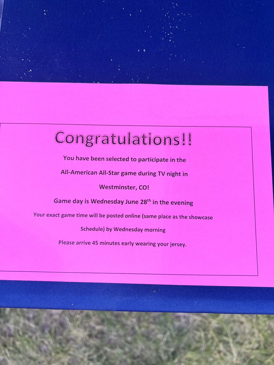 Proud to be nominated during my select game to play in the All American All -Star Game! <a href="/CambridgeLBFP/">Cambridge Lady Bears Softball</a> <a href="/Dukes_Beal/">Lady Dukes Nat’l Savage</a> @LadyDukesSE <a href="/Jsav2424/">Janice Savage</a> <a href="/tccoloradoSB/">TC Colorado Softball</a>