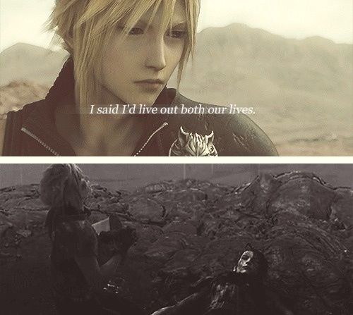 @Shinn_ichii @TifaTheMonk And OP completely missing the point why Cloud was in that emotional state in AC: He was DYING from a disease with no cure and with him facing death he was reflecting poorly on his guilt over self deemed failures in his life (not saving Aerith and Zack dying cause of him)