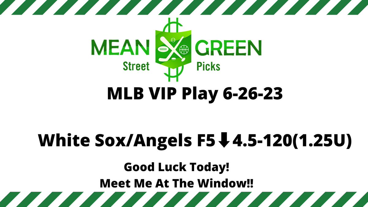 Cash that ticket! Meet me at the window Fam #MLB #meangreenvip #handicapper #sportsbetting 💰💪⚾️