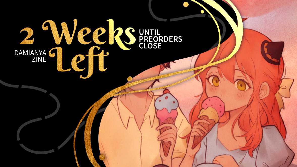 damianyazine's tweet photo. ⭐️ PREORDER CLOSING COUNTDOWN⭐

There's just two weeks left to preorder your copy of Stars &amp; Dreams. Order now to help us reach our stretch goal, and don't miss out on all the cute damianya goodies 💫 https://t.co/jQEtPhq320