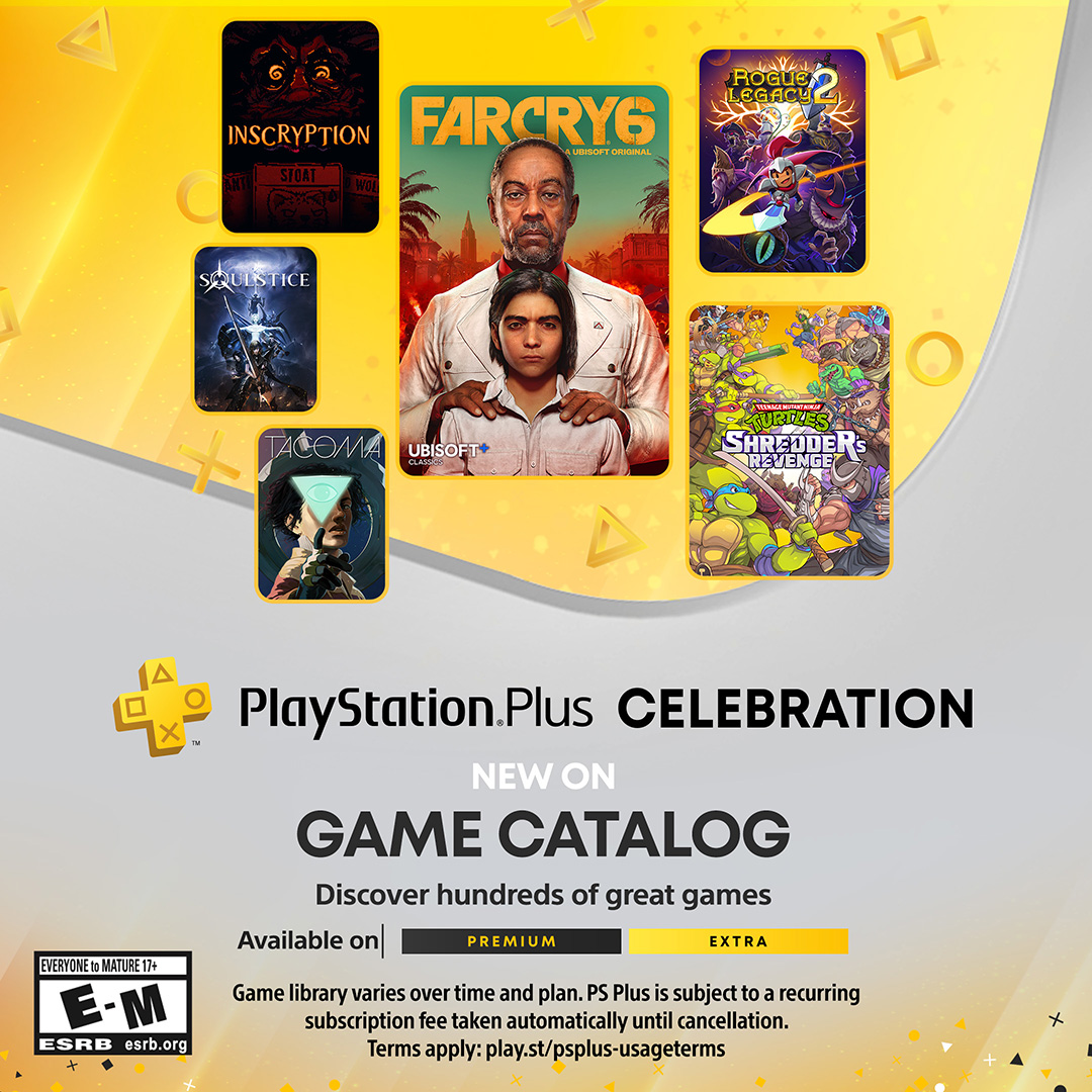 PS Plus Extra e Deluxe Junho 2023: Far Cry 6, TMNT: Shredder's Revenge,  Rogue Legacy 2 e mais - PSX Brasil