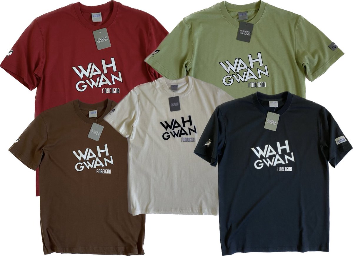 shop_foreigna's tweet photo. For the culture 🇯🇲 Wah Gwan Foreigna #Tshirts tell your friends and family shop now foreigna.con 
#wahgwan #BETAwards #cultue #newbrand https://t.co/iXnMmeV12Q