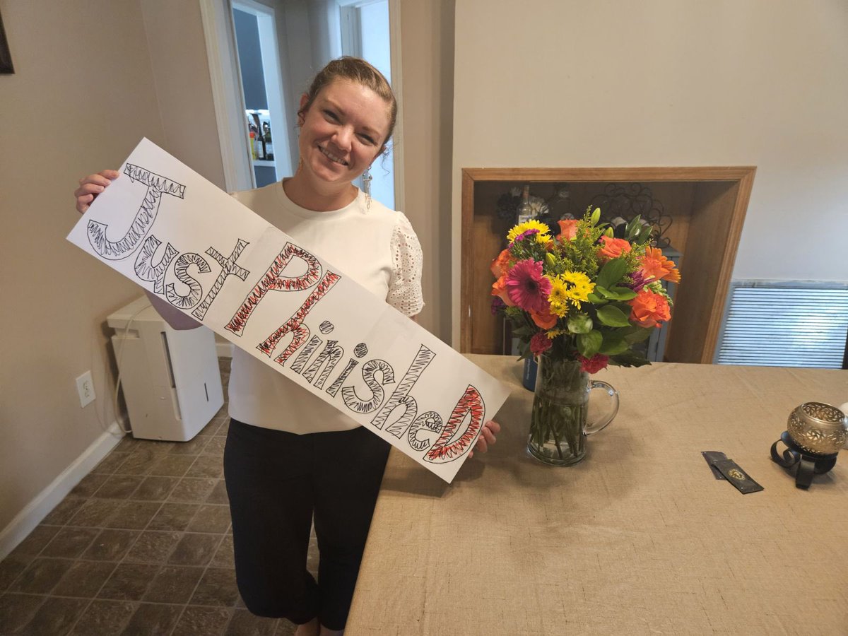 StacyCalGro's tweet image. My doctoral defense was today, and…

I passed! 

Thank you to everyone who came in-person and virtually! I’ve had so much support throughout this entire process and am so grateful for everyone who has helped me along in this journey.