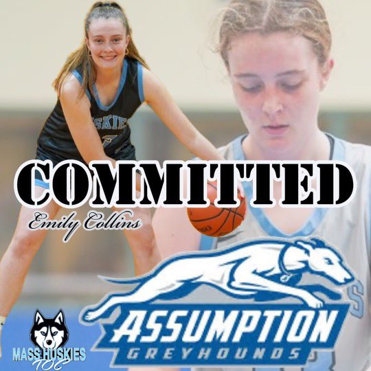 I’m so excited to announce my commitment to study and play basketball at Assumption University! Thank you to all of my coaches, teammates, and family who have supported me along the way! Roll Hounds!!