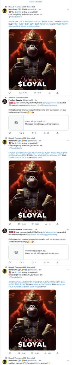 so Twitter is now just an infinite scroll of spam... great...  much better now... glad we're all here