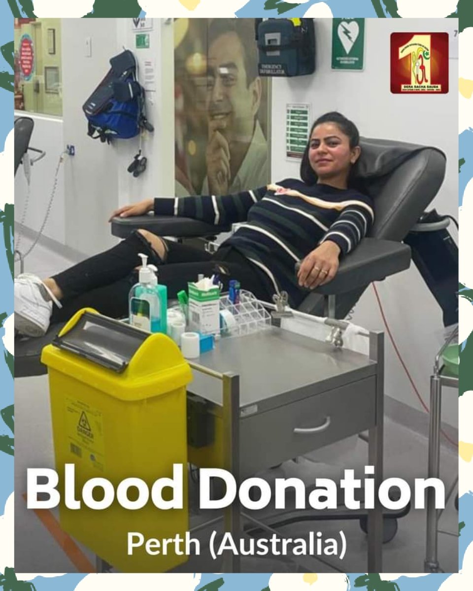 Donating blood is a great donation. Following the inspiration of Saint Gurmeet Ram Rahim Ji, lakhs of followers of Dera Sacha Sauda regularly donate blood to the suffering patients so that they can get help. #SaveLives
