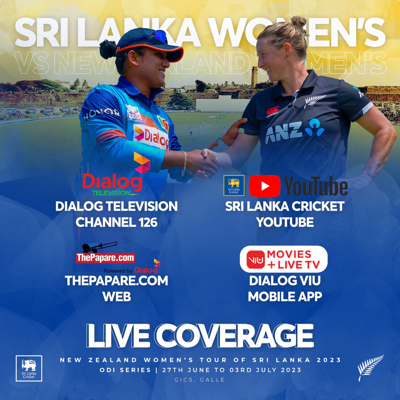 Sri lanka cricket live streaming deals