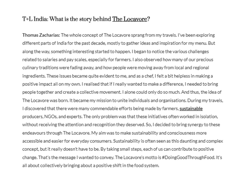 WGSHA Manipal (@wmanipal) on Twitter photo Journey behind The Locavore! Chef Thomas Zacharias is <a href="/WManipal/">WGSHA Manipal</a> #alumnus from 18th Course BHM and the founder of The Locavore. Chef has more than 15years of culinary experience and his passion for food has driven him to explore local cuisines from different parts of the country. Journey behind The Locavore! Chef Thomas Zacharias is <a href="/WManipal/">WGSHA Manipal</a> #alumnus from 18th Course BHM and the founder of The Locavore. Chef has more than 15years of culinary experience and his passion for food has driven him to explore local cuisines from different parts of the country.