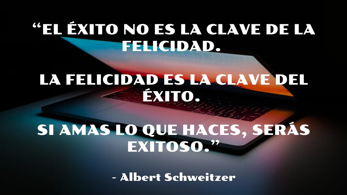 CodigoIngenier's tweet image. La felicidad como clave del éxito en tu camino profesional.

#FelicidadYÉxito #PasiónPorLoQueHaces #InspiraciónDiaria #LograTusMetas #MotivaciónProfesional