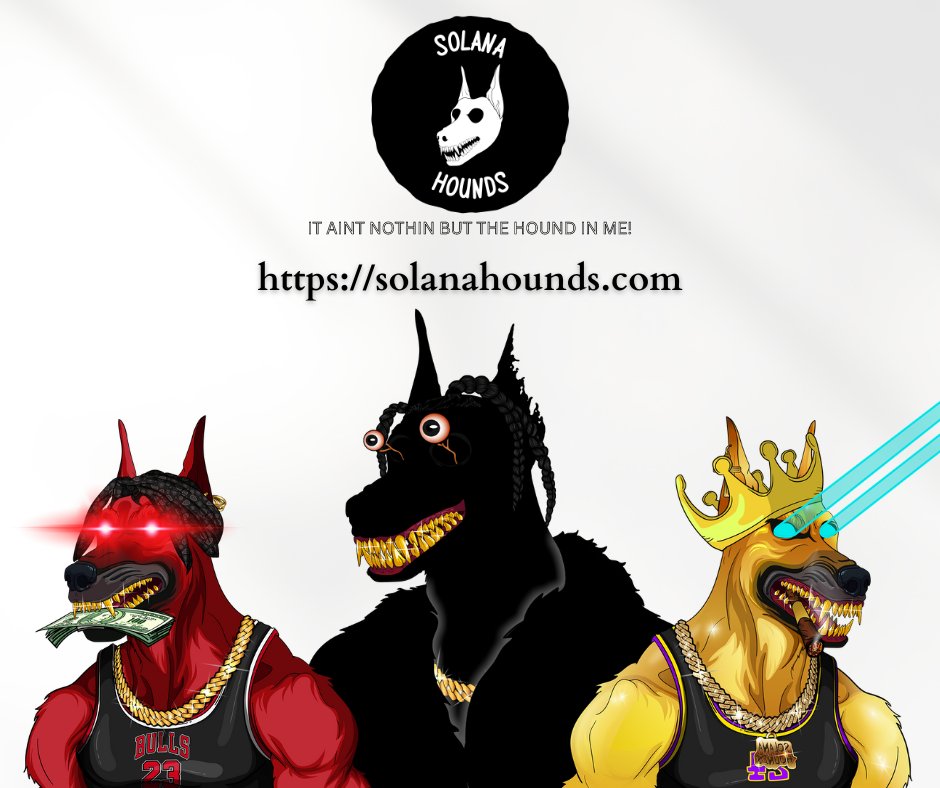 CassoMint's tweet photo. Owning a @SolanaHounds will be your memebership to all my future NFTs for free. I will airdrop all of those who own a Solana Hound a free NFT from all of my future mints! LFG!!!! HOWLLLLLLLLLLLLL!!!!

https://t.co/vmslJSbmQZ

#NFTs #NFT #NFTCollection #Minting #Free #ad https://t.co/YRckkq6m5p
