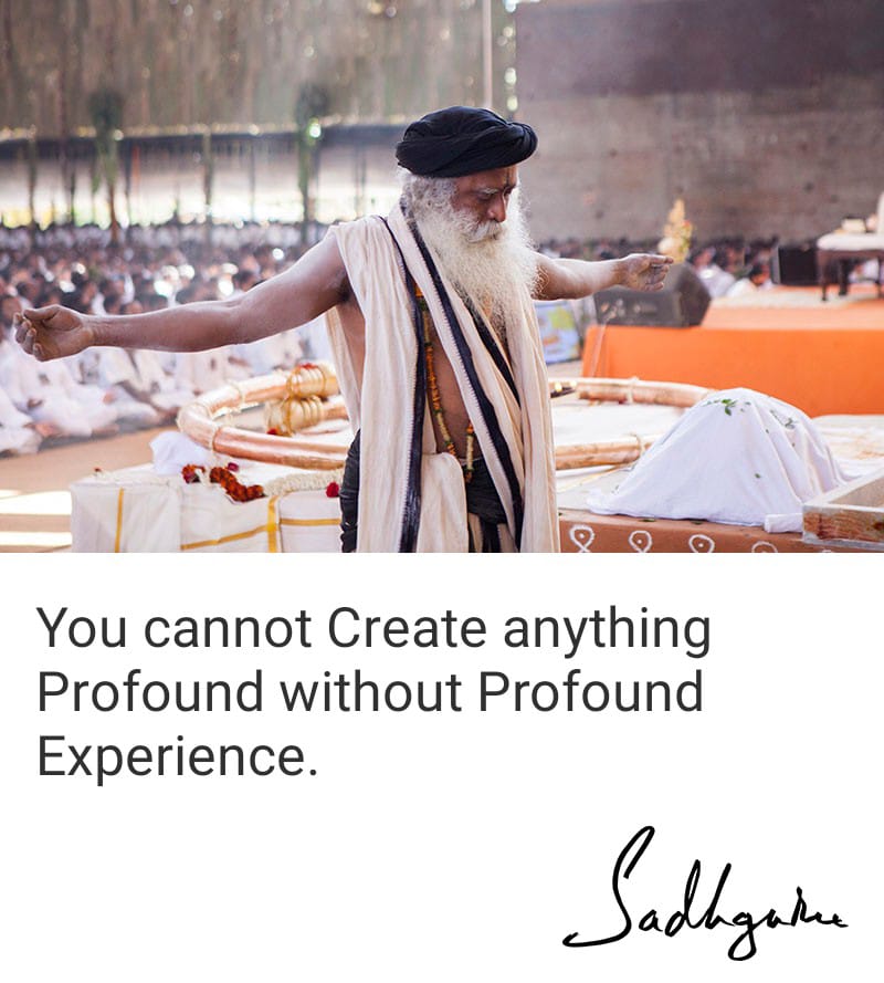 <a href="/SadhguruJV/">Sadhguru</a> #SadhguruWisdom 
🙏🙏🙏