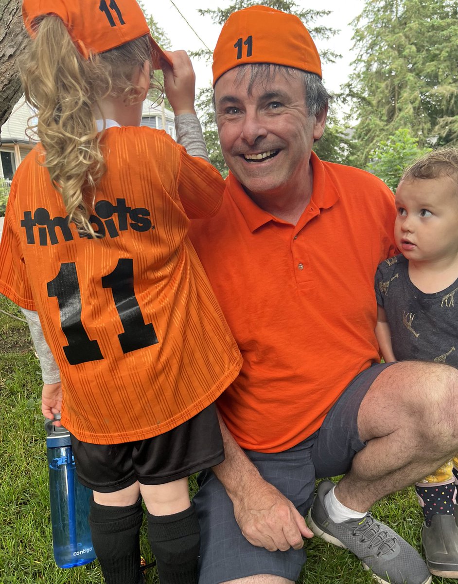 mandmtransfers's tweet photo. He’s her number #1 fan. So much so, that we had to stitch up matching caps. #timbitssoccer #grandparents https://t.co/muYKF5row8