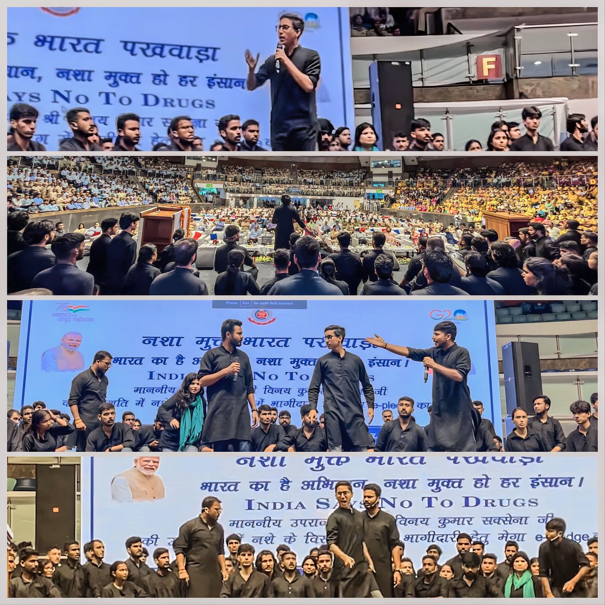 On the occassion of International Day against Drugs abuse and illicit trafficking, Honorable LG, Delhi Felicitates Asmita Theatre Group for spreading awareness against Drugs through Street plays. 
#InternationalDayAgainstDrugAbuse 
#Theatre #AsmitaTheatre  #NukkadParDastak