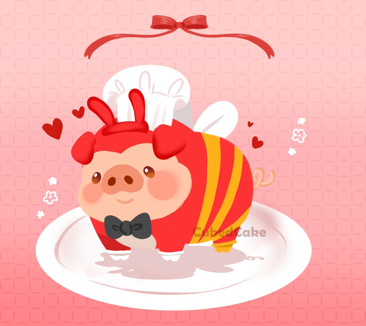 CubedCake's tweet photo. Jollibaboy (Jollibee + baboy) 🐷🍗❤️ https://t.co/5gEXtYdRdt