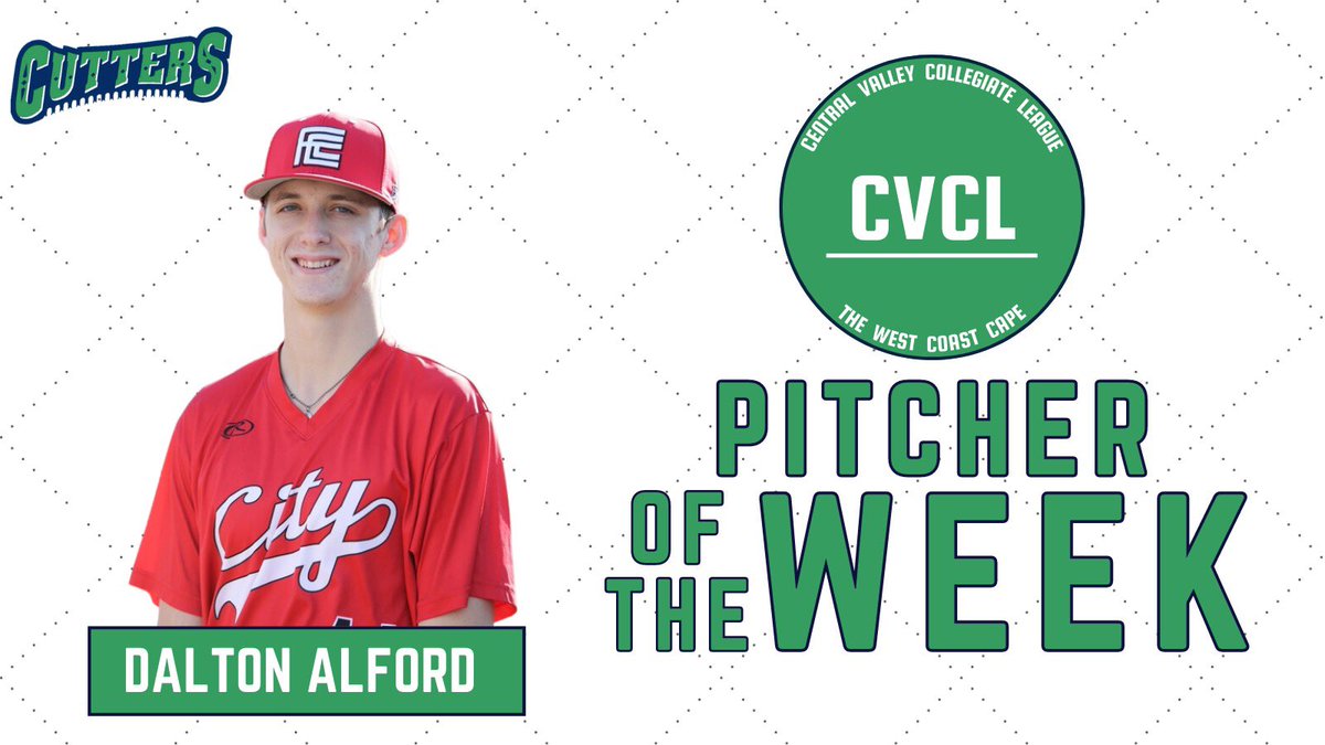 cvclbaseball's tweet photo. @cvclbaseball Week 4 Awards @DaltonAlford3 
Dalton Alford RHP - Cutters - Fresno City College @FCCRAMSBASEBALL 
3.2 IP 3 H 0 ER 2 BB 8 K https://t.co/6XOXE1bW4t
