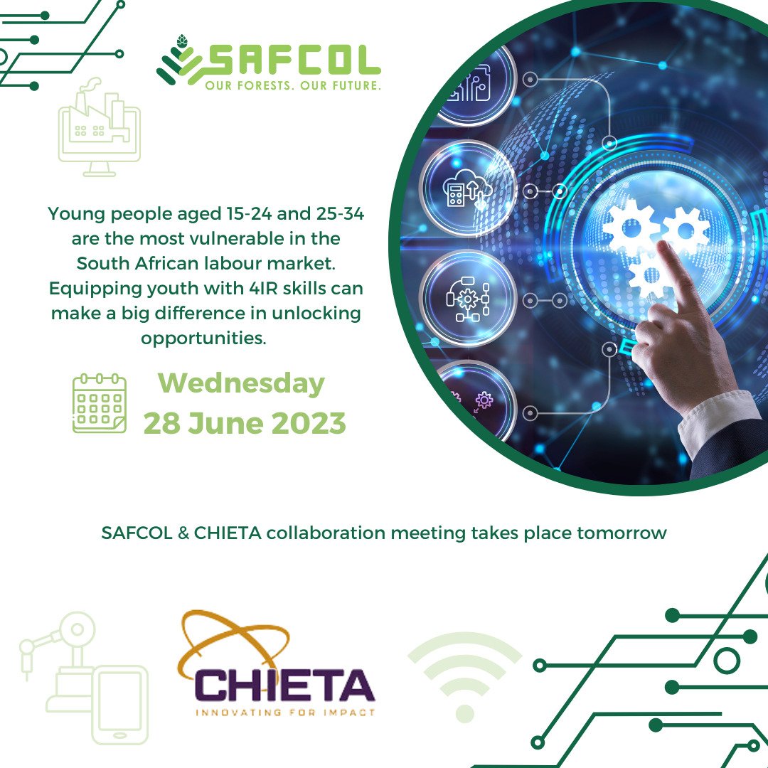 SAFCOL_SOC's tweet photo. Unemployment is caused by Β a range of factors, including a lack of skills & training opportunities. The collaboration between #safcol & #chieta seeks to address the two factors that are mentioned. https://t.co/dgW4tmrIiQ