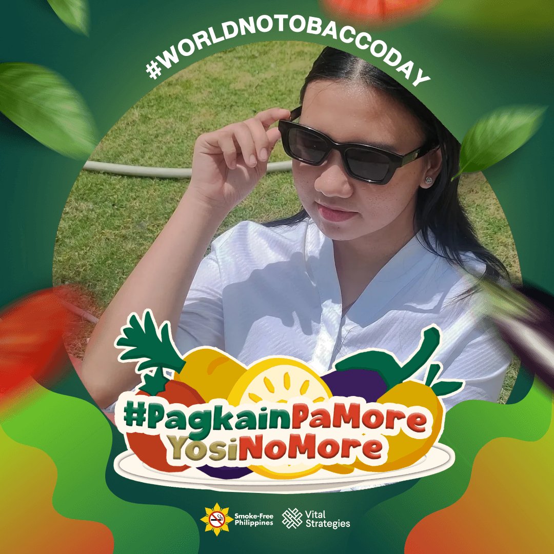 STRIKE A POSE, DITCH THE SMOKE! 📸

Hey, Hey! I’m Rence Florentino, from University of San Agustin and I am ready to take a bite into a smoke-free journey!

#WorldNoTobaccoDay

#PagkainPamoreYosiNoMore
#SmokeFreePh
#SmokeFreeWV
#StopSmokingandVaping
#BeSafeDontVape