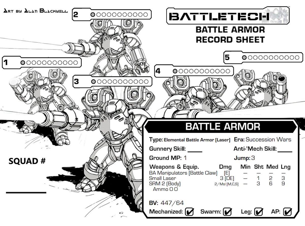 Hey! The Clan Invasion continues with Prime, A, & B variants for Force Pack: Clan Command Star, all four 3049 Marauder IIs, and my take on Elementals!

#Battletech 
#ClassicBattletech
#Mechwarrior

drive.google.com/drive/folders/…