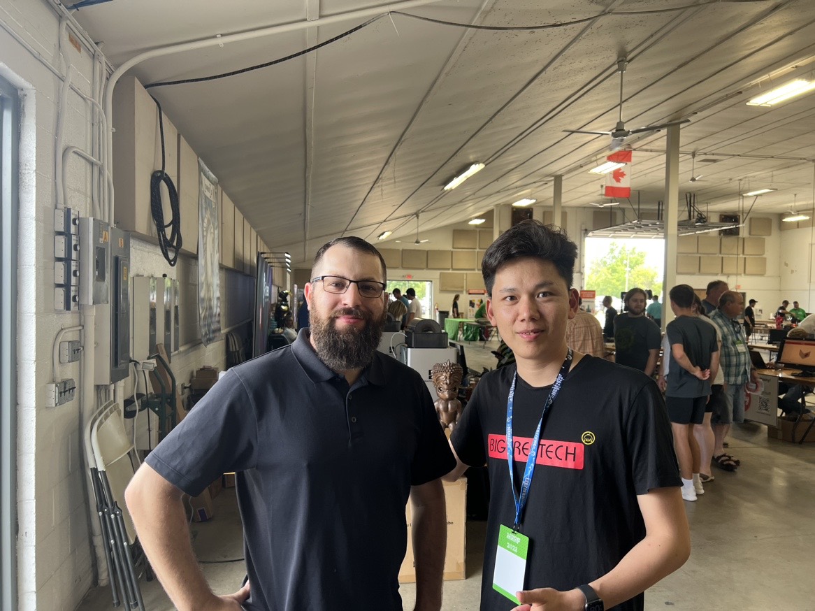 BigTreeTech's tweet photo. This was our first MRRF and we could not have asked for it to be any better! We had the wonderful opportunity to meet many of the, very talented, Voron developers @Voron_Design @3dpNero, and our CEO, Eric, https://t.co/7PRU9lrArB