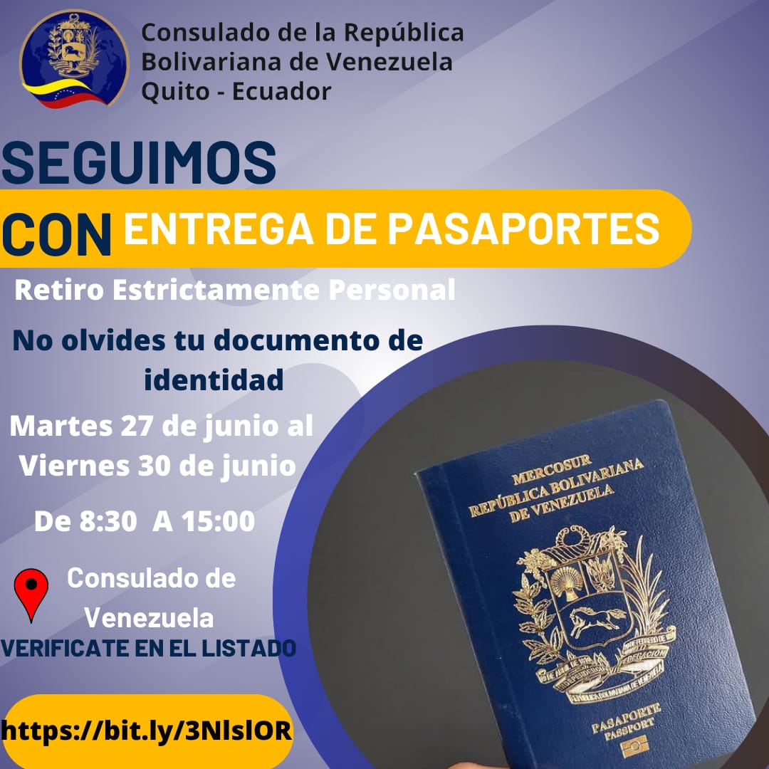 Consulado de Venezuela en Ecuador tweet media