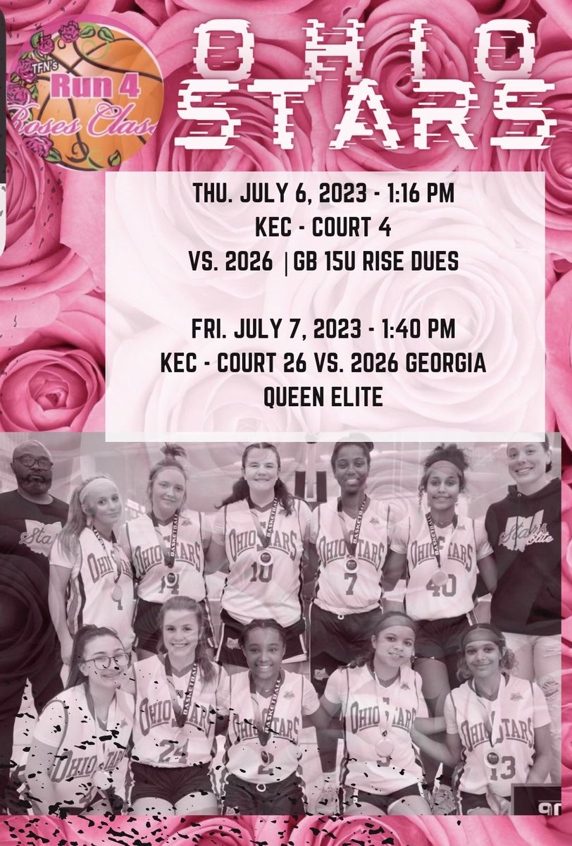 The stars will be at run 4 the roses!!!
