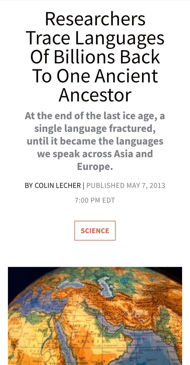 Study of language traces all speech to 1 general area of the world. In Genesis 11.1, God confounded the 1st UN secular humanists and the Tower of rebellion. From there, a trail slithers across the globe with symbols, traditions, and curse. 
#voodoo #shamanism #ChildSacrifice