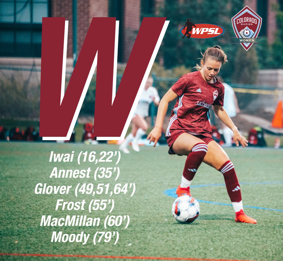 COStorm_USL's tweet photo. 9️⃣-0️⃣ Rapids win!!! ROCKIES DIVISION CHAMPIONS! 💪 An emphatic win over Burn puts us at 8-0 on the season! LETS GO RAPIDS! 
#CRYSCWPSL @wpsl @WPSLCentral https://t.co/A9B6e6EKdT