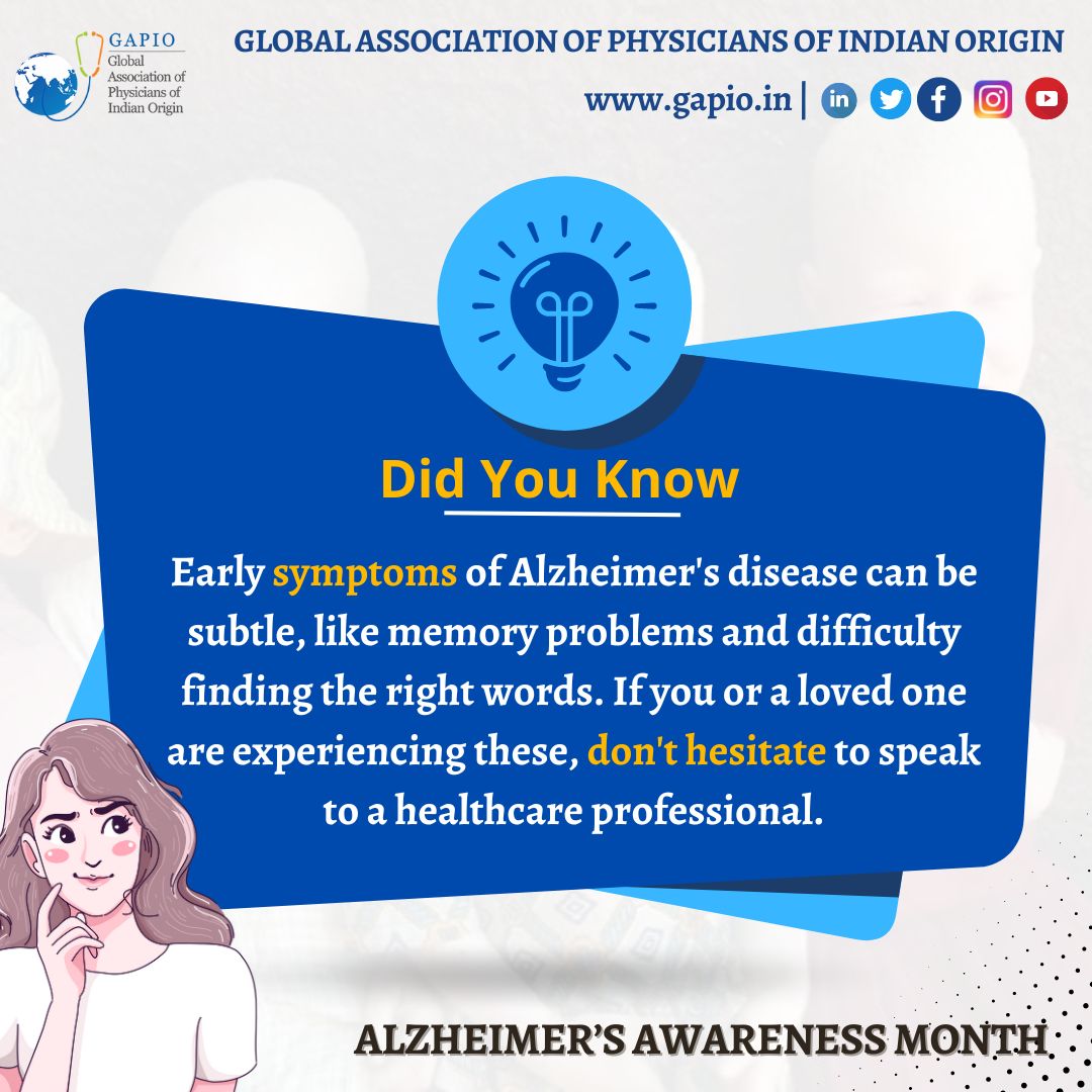 Let's join hands in spreading awareness and supporting those affected by Alzheimer's. 💙 #AlzheimersAwarenessMonth #EarlyDetectionMatters #SupportForAll