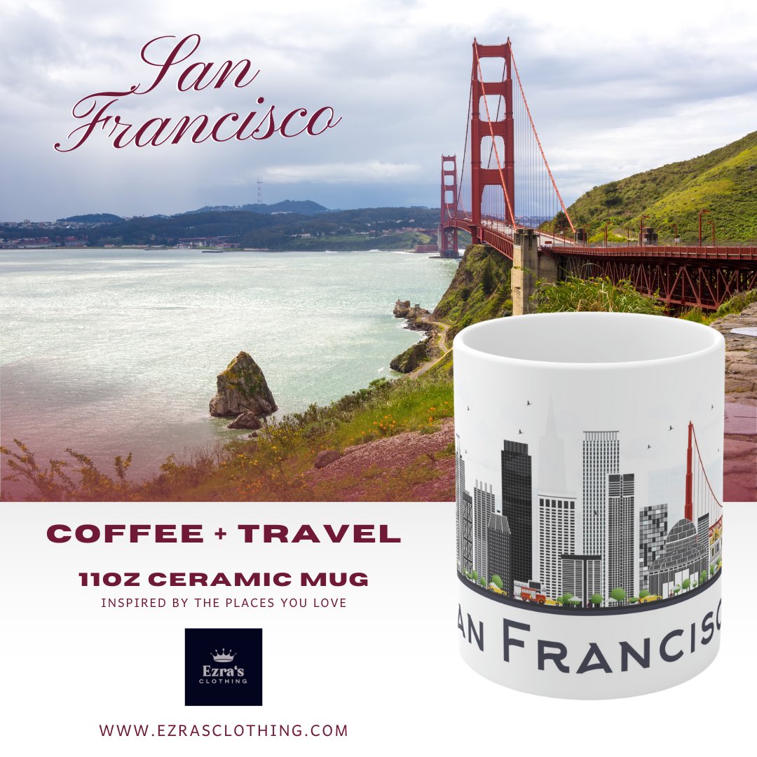 Coffee + Travel 

Find your favorite places on our ceramic mugs or let us know what’s missing from your travel list ☕️🗺️✈️

Shop: ezrasclothing.com/collections/co…

#travel #coffeemug #LasVegas #NewYorkCity #honolulu #SanFrancisco #mugs #traveltheworld #travelblogger #traveling #shopnow