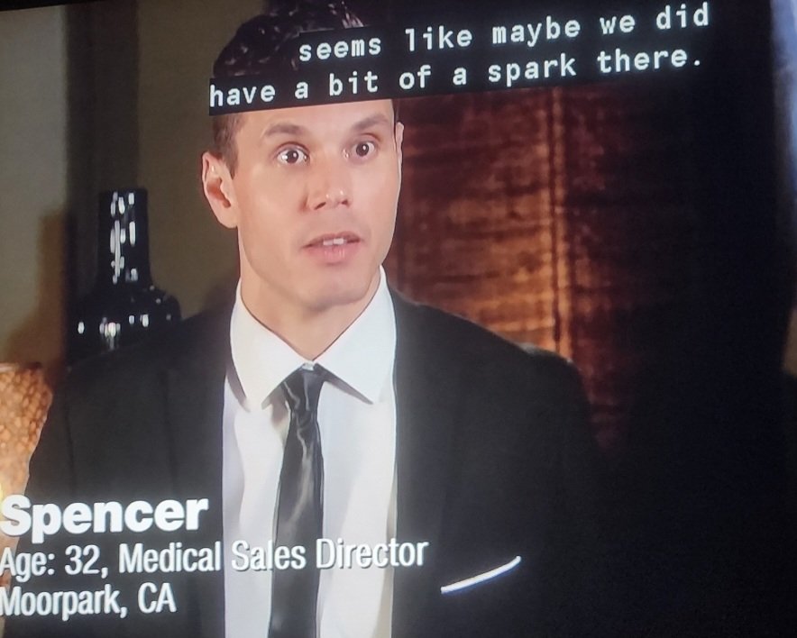 I'm going to hold off snarking on Spencer. If there's any possibility of neurodivergency or anxiety disorders I don't want to be cruel. Maybe being on camera was much harder than he expected. #TheBachelorette #BachelorNation #bachelorette