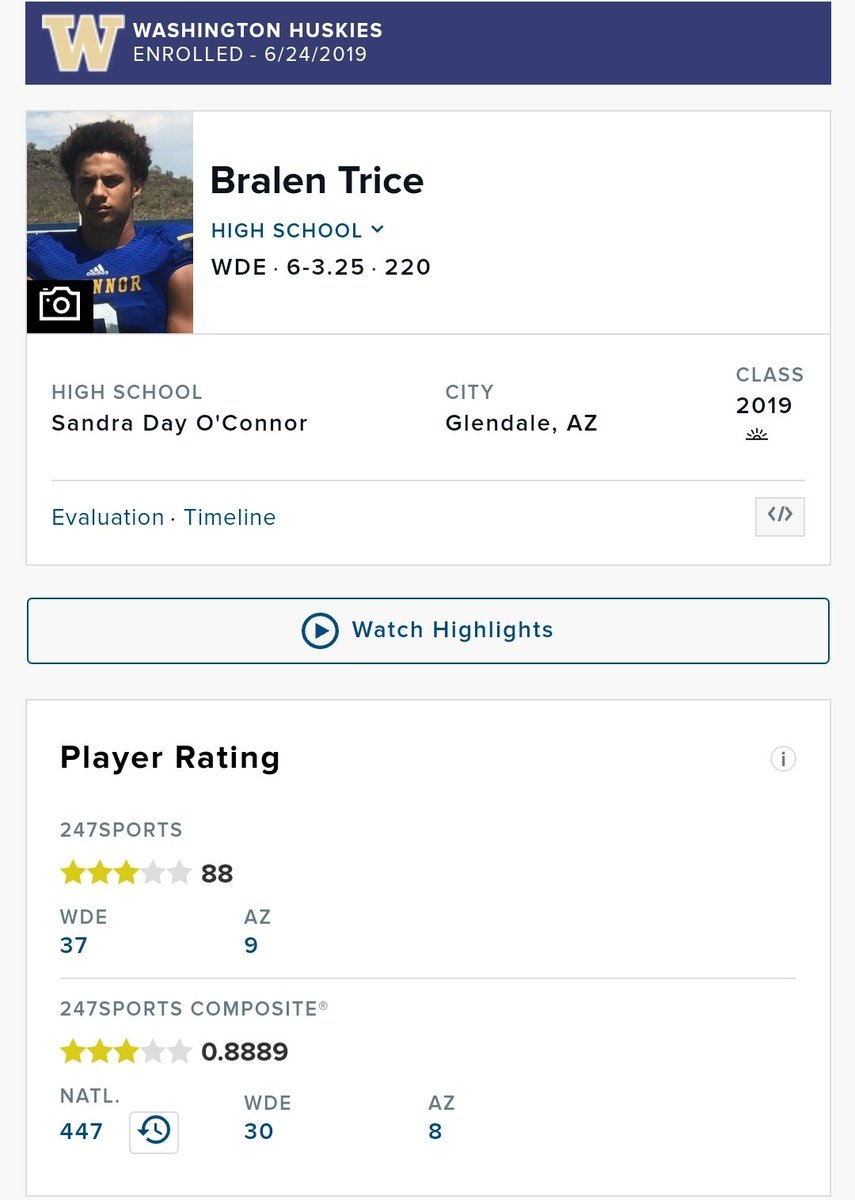 NFan85's tweet photo. One has a chance to be a 1st round draft pick, one went 148th. #StarsMatter #PurpleReign #ProDawgs https://t.co/5e0BgbWdoq