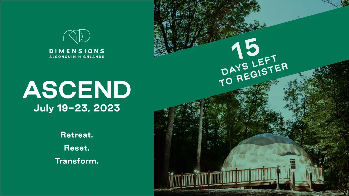 Ready to transform your life? Our next Ascend Retreat runs from July 19-23. Book now!  buff.ly/3d3ltro