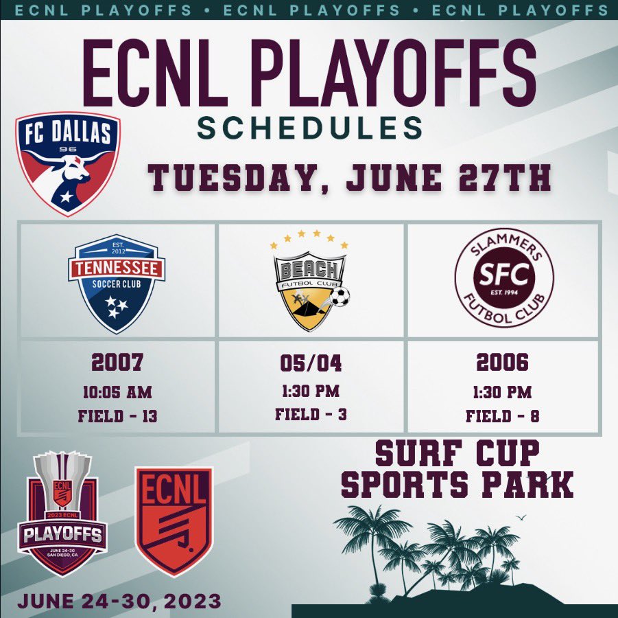 Day 3 Results ✅ 

Lots to play for tomorrow, swipe right ➡️ for Day 4 schedule 

#DTID | @ecnlgirls | @fcdallas