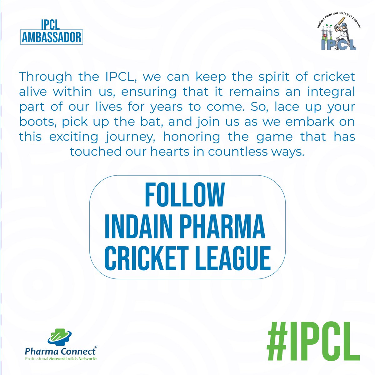 PharmaConnect's tweet image. 𝐁𝐞 𝐭𝐡𝐞 𝐀𝐌𝐁𝐀𝐒𝐒𝐀𝐃𝐎𝐑, 𝐟𝐨𝐫 𝐰𝐡𝐚𝐭 𝐲𝐨𝐮 𝐬𝐭𝐚𝐧𝐝 𝐟𝐨𝐫!
Meet Chirag Gandhi, an Indian Pharma Cricket League Ambassador, who has played a vital role in the tournament for his team! 
His support and trust made IPCL Season 2 a grand success.
#cricket #ipcl