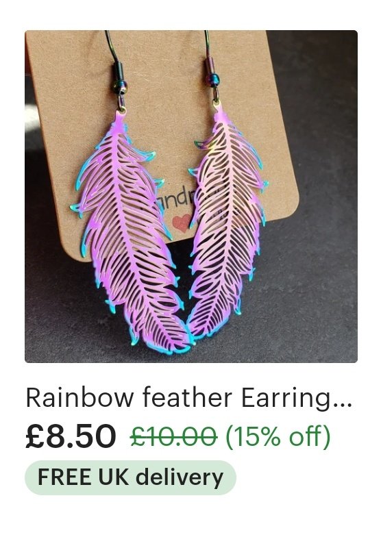 Rainbow 🌈 Feather #Earrings. Now on SALE Fast free UK delivery 💌 
#EarlyBiz #Jewellery #Etsy #Jewelry #Fashion #SummerEarrings #Accessories #GiftForHer #ShopIndie 

etsy.com/listing/126563…